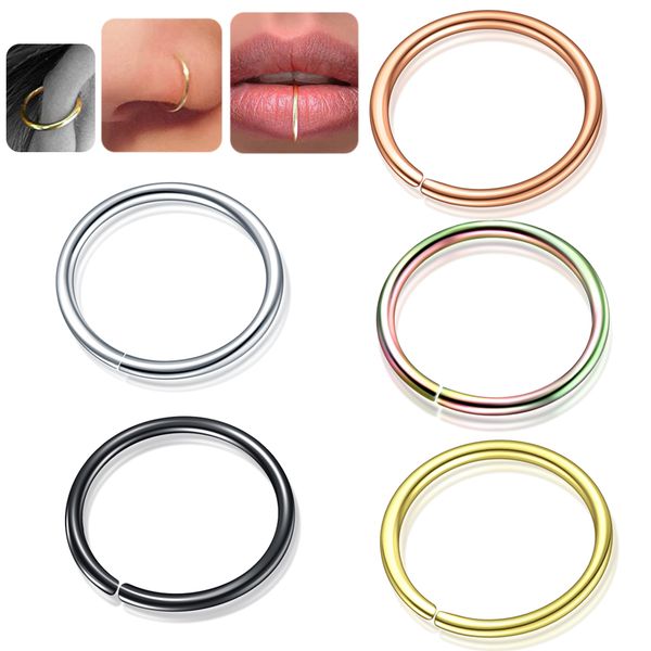 1pc fashion steel seamless hinged nose hoop ring septum clicker ear cartilage tragus helix piercing charming body jewelry 20g, Slivery;golden
1pc fashion steel seamless hinged nose hoop ring septum clicker ear cartilage tragus helix piercing charming body jewelry 20g, Slivery;golden