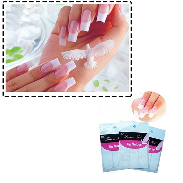 anself 3 packs french manicure nail art form fringe one style guides sticker smile lines french nail companion, Black 
anself 3 packs french manicure nail art form fringe one style guides sticker smile lines french nail companion, Black