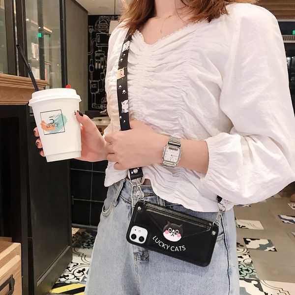 new case protective sleeve applicable iphone11 11pro max xr xsmax x/xs cute cat mobile phone shell holster belt lanyard can card wallet
new case protective sleeve applicable iphone11 11pro max xr xsmax x/xs cute cat mobile phone shell holster belt lanyard can card wallet