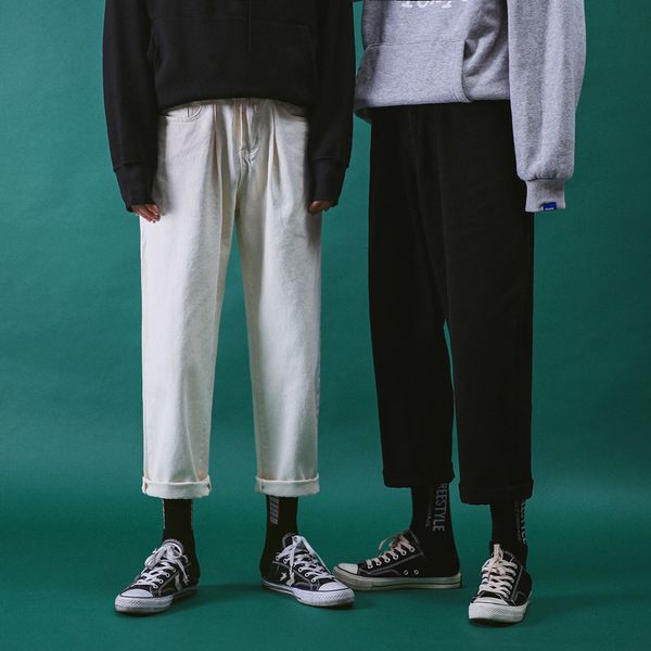 2018 men's fashion brand baggy homme classic jeans black/white color casual straight pants biker denim loose trousers size -2xl, Blue
2018 men's fashion brand baggy homme classic jeans black/white color casual straight pants biker denim loose trousers size -2xl, Blue
