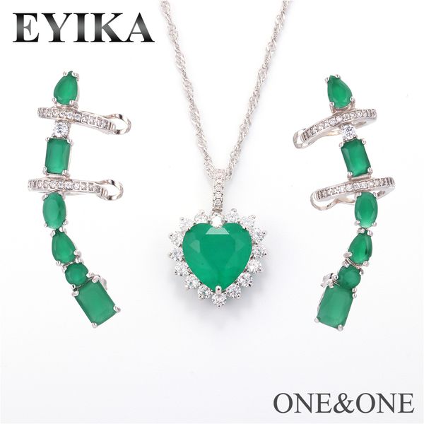 eyika green jewelry set fusion crystal stone necklace and fake stud earrings fashion fusion jewelry set for women, Silver
eyika green jewelry set fusion crystal stone necklace and fake stud earrings fashion fusion jewelry set for women, Silver