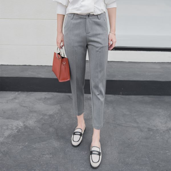 bgteever casual high waist pencil pants 2018 classic pockets ankle-length pants ol elegant trousers women pantalon femme, Black;white
bgteever casual high waist pencil pants 2018 classic pockets ankle-length pants ol elegant trousers women pantalon femme, Black;white