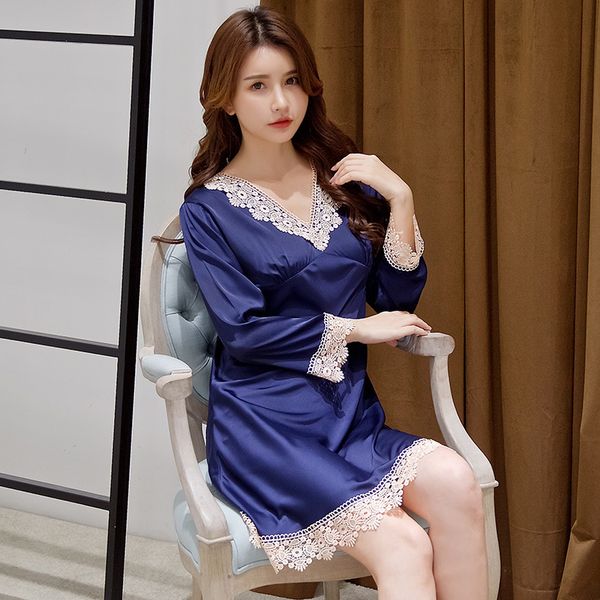women silky kimono robe gown nightdress satin sleepwear spring summer intimate lingerie casual lace sleep dress homewear, Black;red
women silky kimono robe gown nightdress satin sleepwear spring summer intimate lingerie casual lace sleep dress homewear, Black;red