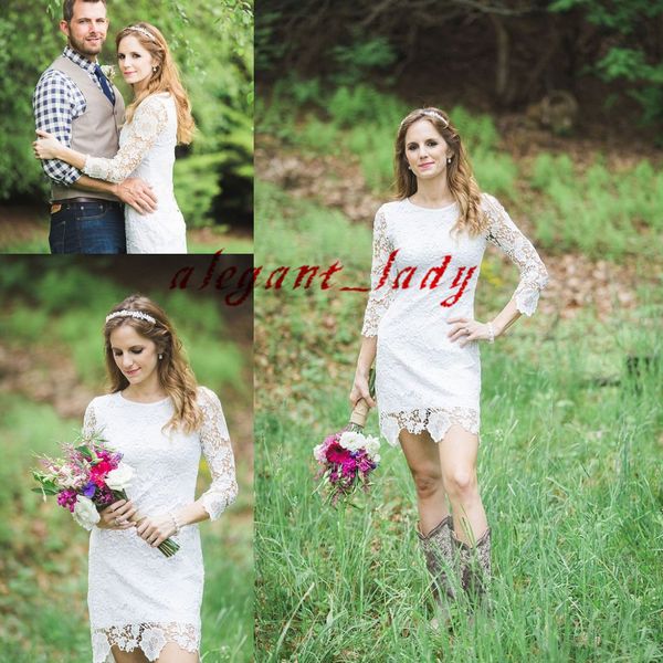 little white dress beach lace mermaid wedding dresses with 3/4 long sleeve 2019 jewel neck boho informal bridal gowns cheap
little white dress beach lace mermaid wedding dresses with 3/4 long sleeve 2019 jewel neck boho informal bridal gowns cheap