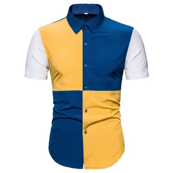 mens shirts contrast color personality short sleeve new fashion shirt summer streetwear business casual men blouse, White;black
mens shirts contrast color personality short sleeve new fashion shirt summer streetwear business casual men blouse, White;black