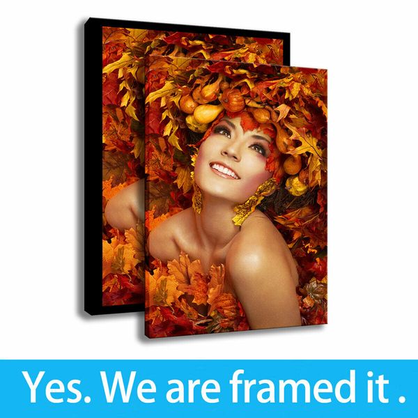 girls autumn leaves art canvas painting print character home decoration framed art - ready to hang - support customization
girls autumn leaves art canvas painting print character home decoration framed art - ready to hang - support customization