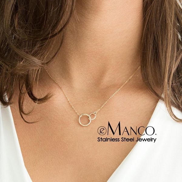 emanco stainless steel necklace women pendant necklace chokers for women fashion jewlery friend kolye, Golden;silver
emanco stainless steel necklace women pendant necklace chokers for women fashion jewlery friend kolye, Golden;silver