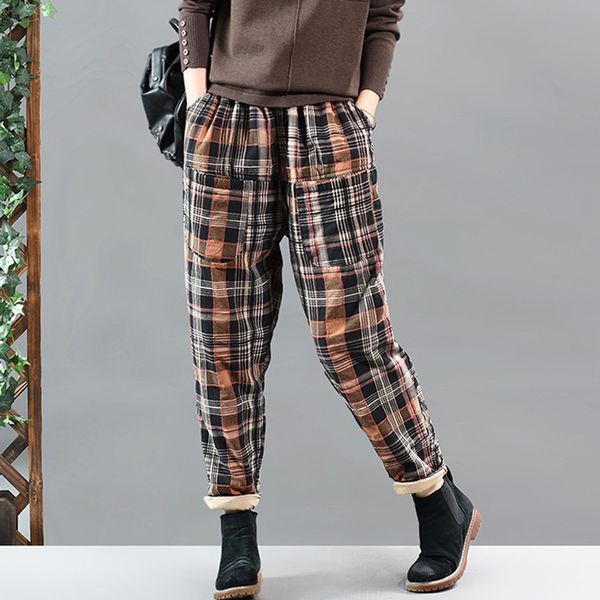 women cotton padded pants trousers thick for autumn winter big long loose retro vintage fashion casual az62242425, Black;white
women cotton padded pants trousers thick for autumn winter big long loose retro vintage fashion casual az62242425, Black;white