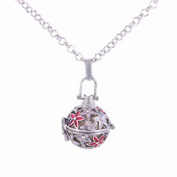 women charm pendant perfume essential oil diffuser necklace volcanic stone pendants cage perfume air fresher necklace cage, Silver
women charm pendant perfume essential oil diffuser necklace volcanic stone pendants cage perfume air fresher necklace cage, Silver