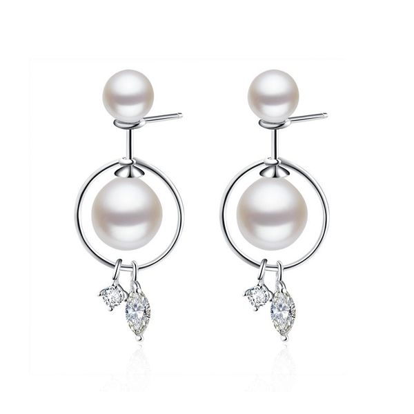 simple natural fresh water asymmetric rotation size pearl double-sided hypoallergenic silver needle s inlaid zircon earrings, Golden;silver
simple natural fresh water asymmetric rotation size pearl double-sided hypoallergenic silver needle s inlaid zircon earrings, Golden;silver