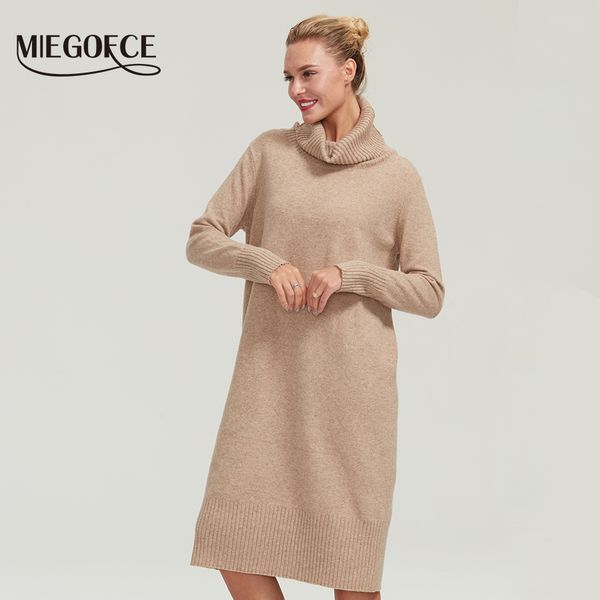 miegofce 2019 turtleneck sweaters women winter solid polyester fiber long pullover thick tonic loose sweater jumper female, White;black
miegofce 2019 turtleneck sweaters women winter solid polyester fiber long pullover thick tonic loose sweater jumper female, White;black