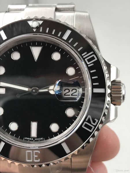 luxury mechanical watch zz factory 904 steel case swiss 3135 movement black ceramic bezel black dial mens automatic watch, Slivery;brown
luxury mechanical watch zz factory 904 steel case swiss 3135 movement black ceramic bezel black dial mens automatic watch, Slivery;brown