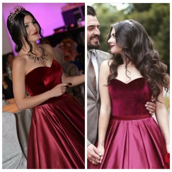 sweetheart velvet a-line middle east evening dresses 2019 special occasion prom party gowns robe de festa plus size dubai style, Black;red
sweetheart velvet a-line middle east evening dresses 2019 special occasion prom party gowns robe de festa plus size dubai style, Black;red