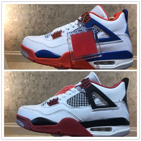 2018 new jumpman iv 4 white blue orange claret fire red black basketball shoes for 4s trainers mens sports sneakers size7-12
2018 new jumpman iv 4 white blue orange claret fire red black basketball shoes for 4s trainers mens sports sneakers size7-12