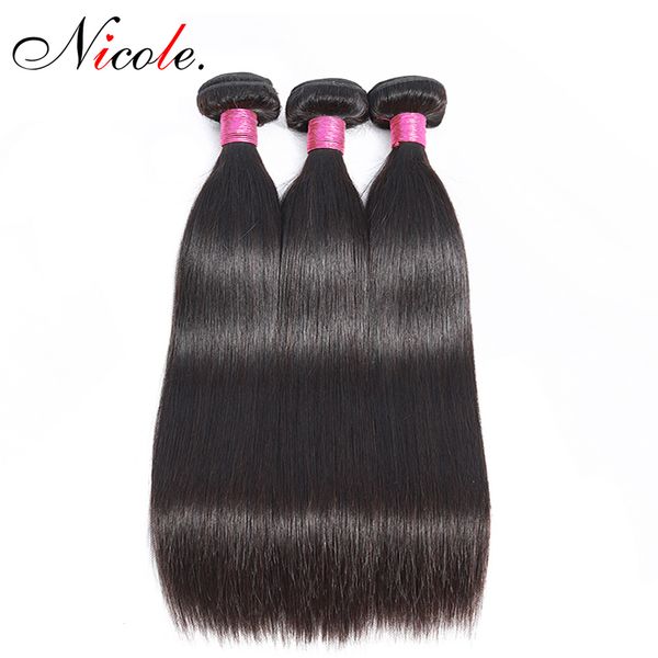 nicole malaysian straight hair bundles weave extnesions 100% human hair for women natural color non remy 3pcs natural color human hair, Black
nicole malaysian straight hair bundles weave extnesions 100% human hair for women natural color non remy 3pcs natural color human hair, Black