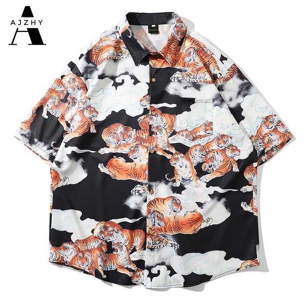 hawaiian shirts streetwear hip hop harajuku casual tropical beach tiger print short sleeve shirt men summer fashion male, White;black
hawaiian shirts streetwear hip hop harajuku casual tropical beach tiger print short sleeve shirt men summer fashion male, White;black