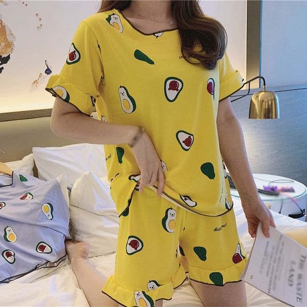 женщины pajama наборы смазливая мультфильм фрукты печать пижамы мода шею с коротким рукавом 2020 летняя домашняя одежда, Black;red
женщины pajama наборы смазливая мультфильм фрукты печать пижамы мода шею с коротким рукавом 2020 летняя домашняя одежда, Black;red
