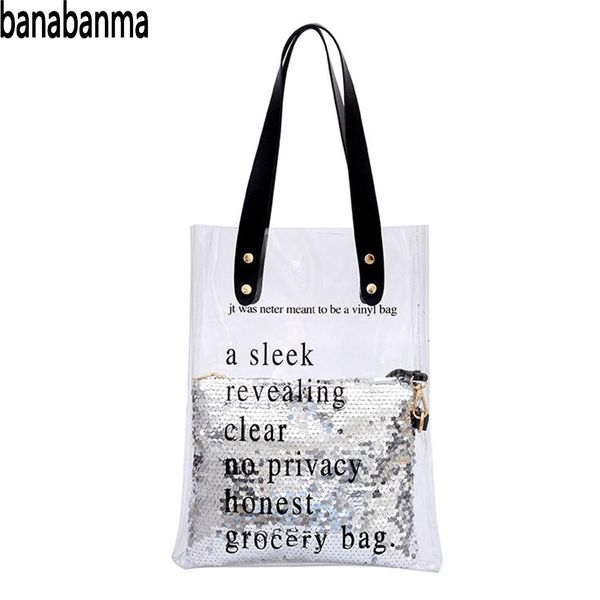 banabanma women handbag concise style transparent bag soft handle all-match messenger bag fashion bags for women 2018 zk30
banabanma women handbag concise style transparent bag soft handle all-match messenger bag fashion bags for women 2018 zk30