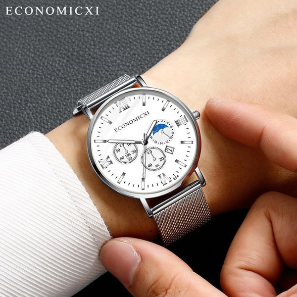 2019 watches men fashion simple luxury stainless steel relogio masculino with luminous small dial wristwatch quartz watch montre, Slivery;brown
2019 watches men fashion simple luxury stainless steel relogio masculino with luminous small dial wristwatch quartz watch montre, Slivery;brown