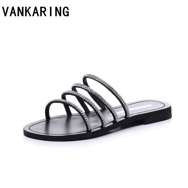 classic brand fashion crystal narrow band woman flat sandals suede leather women slipper summer shoes flip flops casual sandals, Black
classic brand fashion crystal narrow band woman flat sandals suede leather women slipper summer shoes flip flops casual sandals, Black