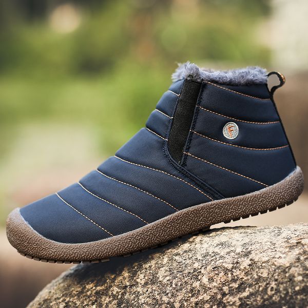 2019 new men's boots men's waterproof non-slip boots winter warm plus velvet trend snow casual sports shoes, Black
2019 new men's boots men's waterproof non-slip boots winter warm plus velvet trend snow casual sports shoes, Black