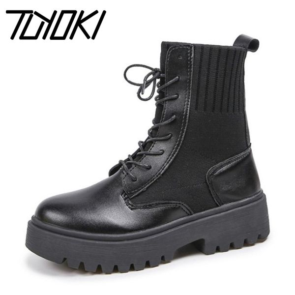 tuyoki women boots thick botas motorcycle ankle boots fashion black woman shoes autumn women footwear size 35-40
tuyoki women boots thick botas motorcycle ankle boots fashion black woman shoes autumn women footwear size 35-40