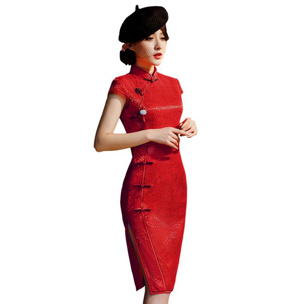 vintage chinese style pendant qipao short embroidery lace cheongsam dress women's mandarin collar traditional dress size -3xl, Red
vintage chinese style pendant qipao short embroidery lace cheongsam dress women's mandarin collar traditional dress size -3xl, Red