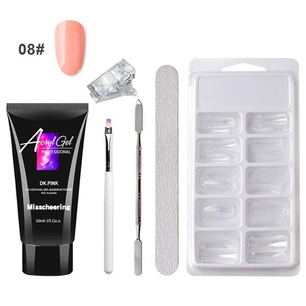 new professional poly gel nail manicure tool + 100pcs nail tips mold + polished strip file fixed clip brush
new professional poly gel nail manicure tool + 100pcs nail tips mold + polished strip file fixed clip brush