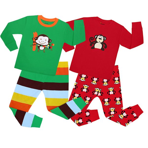 new baby girls long sleeve monkey cartoon animal pajamas children clothing sets christmas pajama pyjamas kids pijamas, Blue;red
new baby girls long sleeve monkey cartoon animal pajamas children clothing sets christmas pajama pyjamas kids pijamas, Blue;red