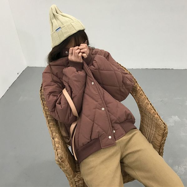 autumn and winter women's dress 2019 new style college style rhombus fashion cotton-padded jacket coat loose-fit long sleeve dow, Blue;black
autumn and winter women's dress 2019 new style college style rhombus fashion cotton-padded jacket coat loose-fit long sleeve dow, Blue;black