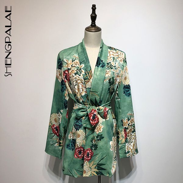 shengpalae 2019 spring women flower printing long sleev loose coat female belt slim suit turn-down collar blouse coat hd495, Black;brown
shengpalae 2019 spring women flower printing long sleev loose coat female belt slim suit turn-down collar blouse coat hd495, Black;brown