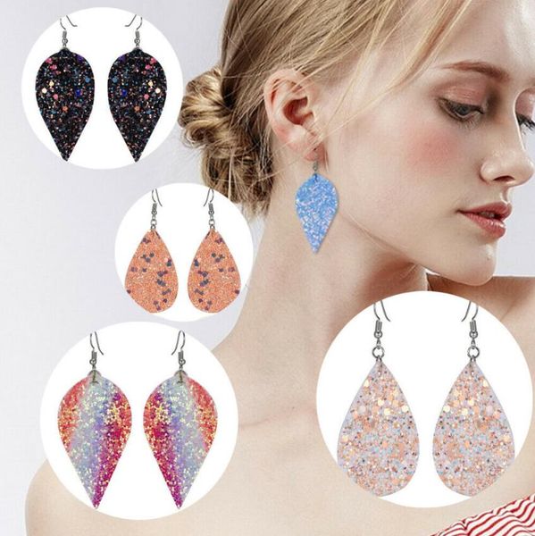 bohemia multicolor sequins leather drop earrings pu leaves leather long drip dangle earrings for women fashion jewelry party gifts 12 colors, Golden
bohemia multicolor sequins leather drop earrings pu leaves leather long drip dangle earrings for women fashion jewelry party gifts 12 colors, Golden