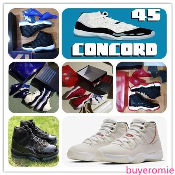 11 concord 45 platinum tint cap and gown basketball shoes 11s xi space jam bred win like 96 82 real carbon fiber sports sneaker original
11 concord 45 platinum tint cap and gown basketball shoes 11s xi space jam bred win like 96 82 real carbon fiber sports sneaker original