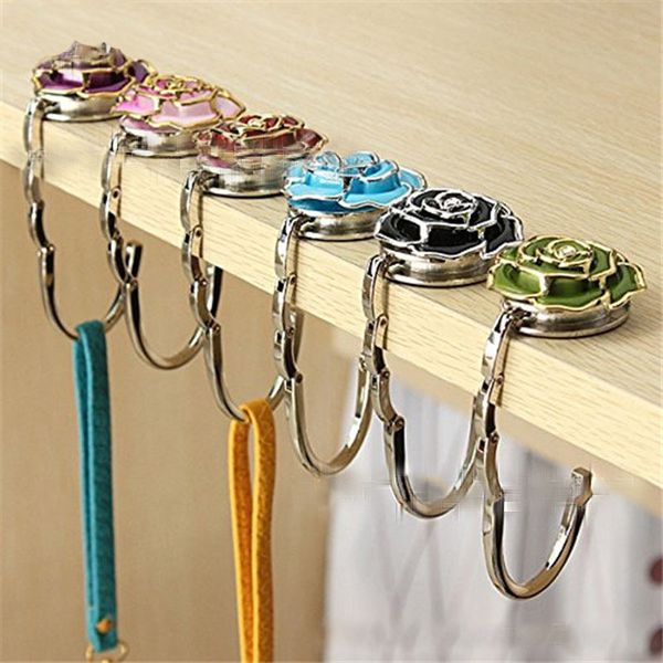 1 pc folding bag hanger hook holder durable table door bag hook holder metal flower shape handbags wall hanger accessories
1 pc folding bag hanger hook holder durable table door bag hook holder metal flower shape handbags wall hanger accessories