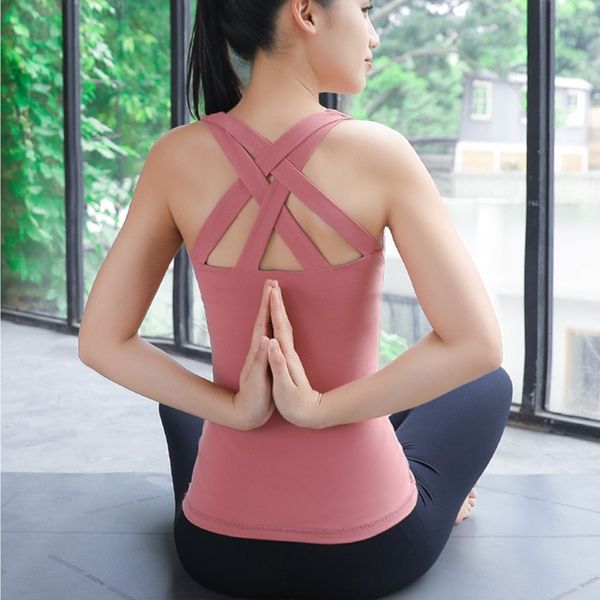 sexy крест назад спорт топы женщины спорт йога топы gym tight фитнес топы без рукавов жилета бег обучение рубашки спортивная одежда
sexy крест назад спорт топы женщины спорт йога топы gym tight фитнес топы без рукавов жилета бег обучение рубашки спортивная одежда