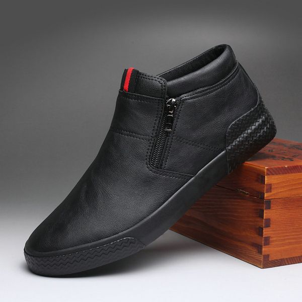 fashion low male snow winter boots plush men's casual shoes winter outdoor waterproof warm sneakers non-slip rubber a21-79, Black
fashion low male snow winter boots plush men's casual shoes winter outdoor waterproof warm sneakers non-slip rubber a21-79, Black