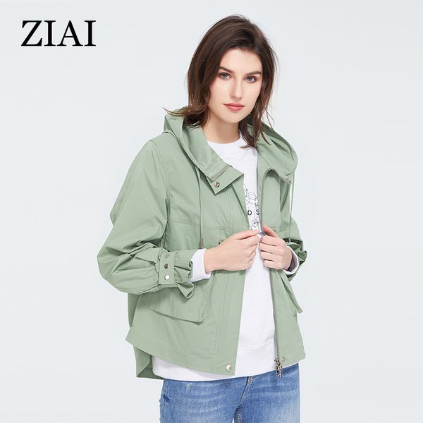 women spring short light green cool hooded trench coat with windproof female windbreaker for casual, Tan;black
women spring short light green cool hooded trench coat with windproof female windbreaker for casual, Tan;black