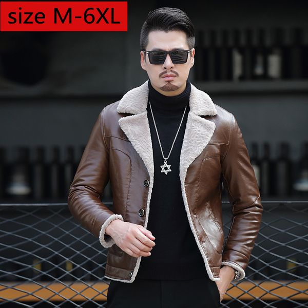 new arrival fashion large with velvet men winter thick thermal casual leather jacket plus size m lxl2xl3xl4xl5xl6xl, Black
new arrival fashion large with velvet men winter thick thermal casual leather jacket plus size m lxl2xl3xl4xl5xl6xl, Black