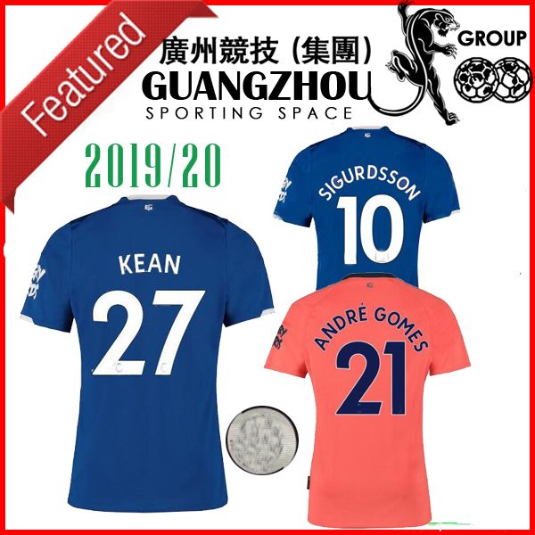 19 20 everton away kean 27 occer jer ey andre gome igurd on bernard richarli on 2019 walcott jer ey football hirt quality