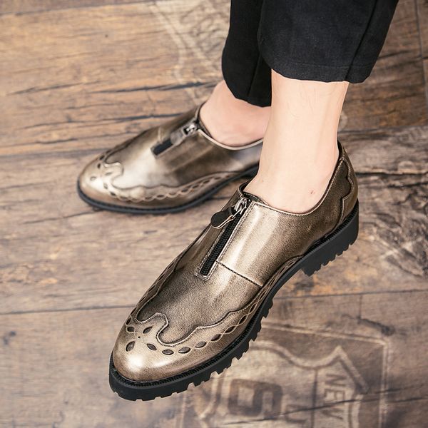 men dress office luxury shoes male breathable oxfords 2019 new men shoes spring summer formal leather business casual, Black
men dress office luxury shoes male breathable oxfords 2019 new men shoes spring summer formal leather business casual, Black
