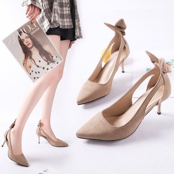 women shoes pointed toe pumps patent leather dress high heels boat shoes women bow hollowout high heel shoes, Black
women shoes pointed toe pumps patent leather dress high heels boat shoes women bow hollowout high heel shoes, Black