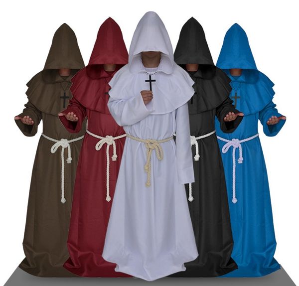 5 colors halloween cosplay halloween costumes middle ages monk clothing monk robe wizard costume pastor uniform christian church father s-xl, Silver
5 colors halloween cosplay halloween costumes middle ages monk clothing monk robe wizard costume pastor uniform christian church father s-xl, Silver