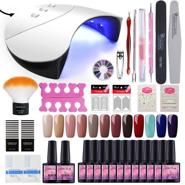 coscelia 8ml gel nail polish set tools for manicure 36w lamp nail kit all for manicure set art gel varnish
coscelia 8ml gel nail polish set tools for manicure 36w lamp nail kit all for manicure set art gel varnish