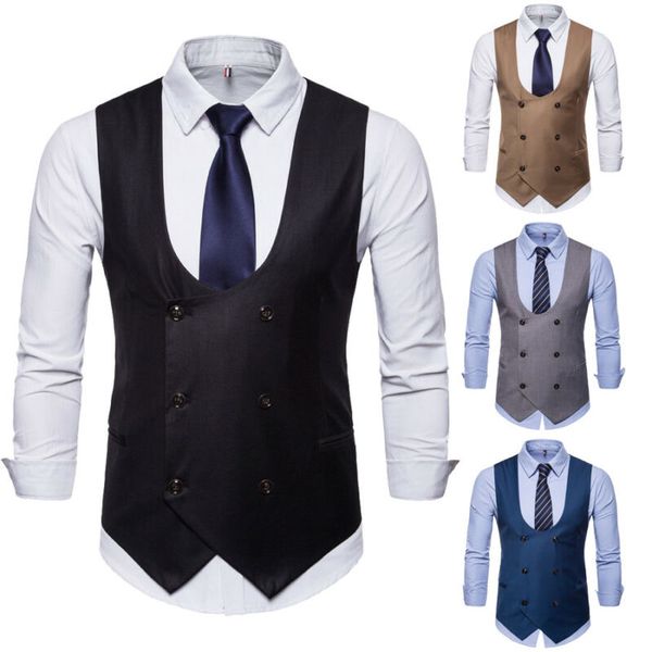 mens slim fit vests business dress casual suit vests slim fit jacket men's sleeveless suit, Black;white
mens slim fit vests business dress casual suit vests slim fit jacket men's sleeveless suit, Black;white