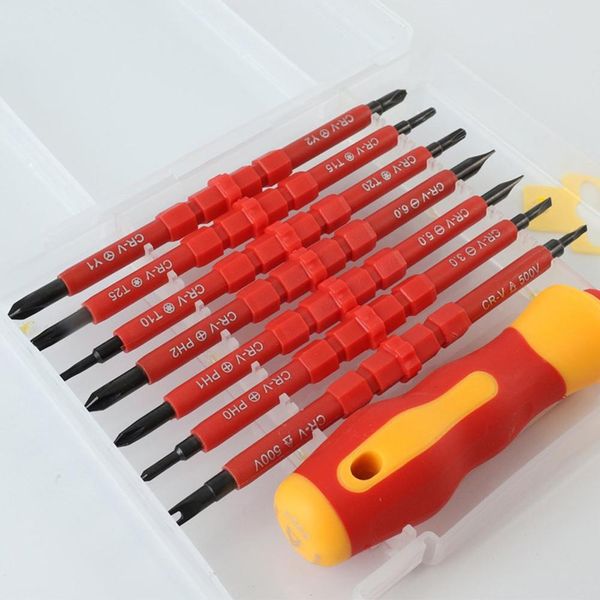 8pcs multi-purpose screwdriver bit set for electrical insulated kit household repairing maintenance tools
8pcs multi-purpose screwdriver bit set for electrical insulated kit household repairing maintenance tools