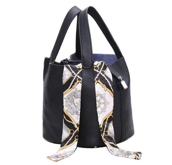 women's padlock purse bucket tote bag casual handbags