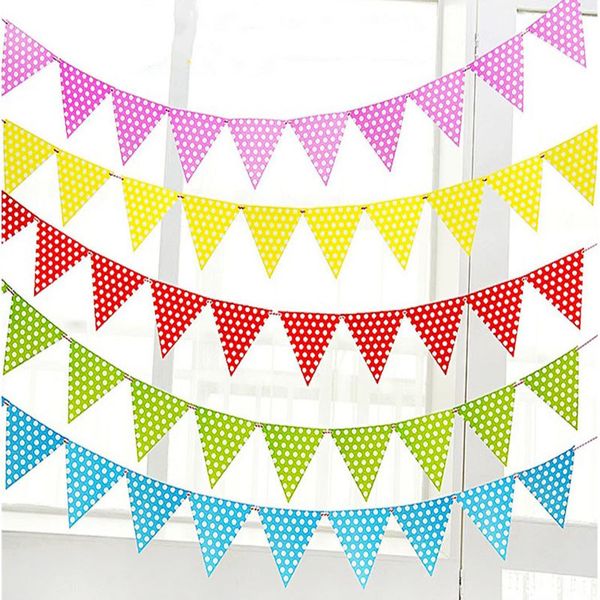 striped polka dot paper banner triangle bunting garland pink blue baby shower bunting wedding garland flags party decoration
striped polka dot paper banner triangle bunting garland pink blue baby shower bunting wedding garland flags party decoration
