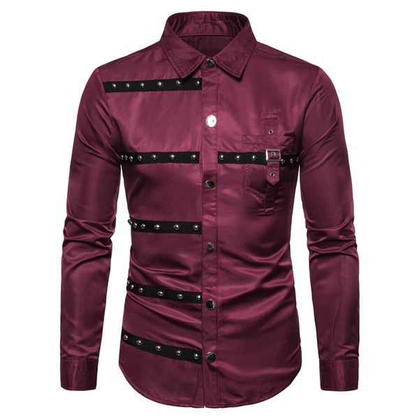 men shirt long sleeve 2019 new pink style rivet decoration streetwear party club costumes chemise homme men casual shirt xxxl, White;black
men shirt long sleeve 2019 new pink style rivet decoration streetwear party club costumes chemise homme men casual shirt xxxl, White;black
