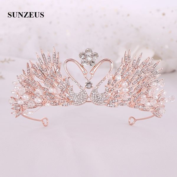 crystal swans bridal crowns 2019 beautiful rose gold princess bithday tiaras wedding party accessories for head sq418
crystal swans bridal crowns 2019 beautiful rose gold princess bithday tiaras wedding party accessories for head sq418
