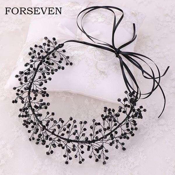 handmade black crystal beads women ribbon headband hair vine bridal hair piece for prom pageant accessories tiaras and crowns, Golden;white
handmade black crystal beads women ribbon headband hair vine bridal hair piece for prom pageant accessories tiaras and crowns, Golden;white